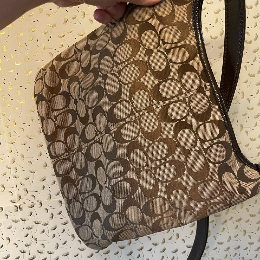 Coach - Vintage Signature Monogram Canvas Logo Crossbody Bag EXCELLENT Cond. - Picture 7 of 12